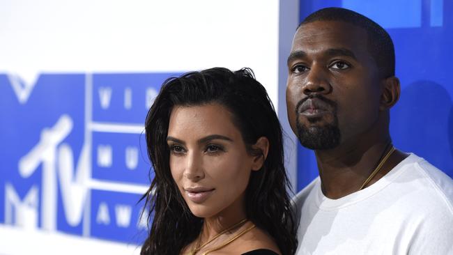 Kim and Kanye. Picture: Evan Agostini/Invision/AP