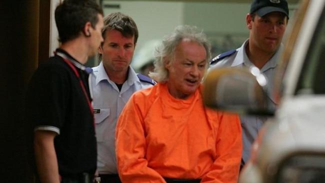 Convicted serial murderer Ivan Milat in 2009 after cutting off his little finger and being taken to Goulburn Hospital.