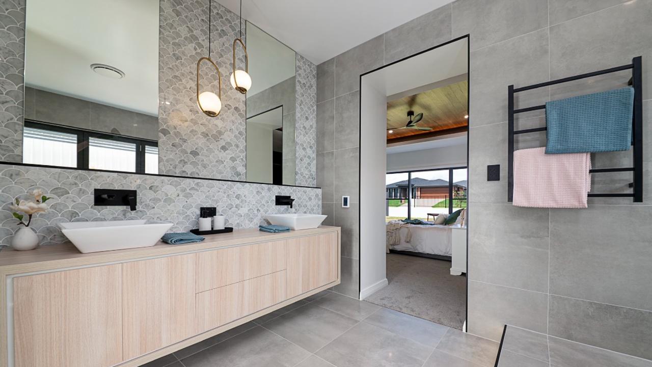 Hughes Elite Builders award-winning bathroom inside the display home. Photo: Hughes Elite Builders