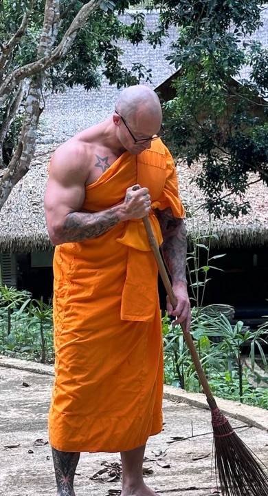 From stripper to monk. Ash Edelman's incredible journey