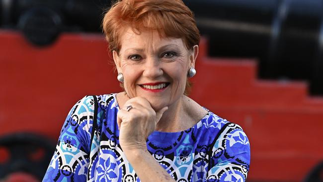 Senator Pauline Hanson has a problem with state vaccination mandates, and she’s right. Picture: Lyndon Mechielsen