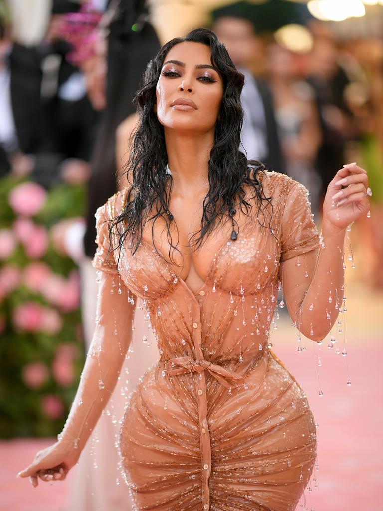 Kardashian’s iconic Thierry Mugler Met Gala dress. Picture: Neilson Barnard/Getty Images