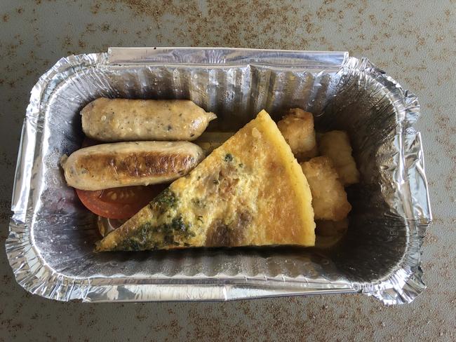 Sausages feature heavily on the menu at the quarantine centre at Howard Springs, near Darwin. Picture: News Corp Australia