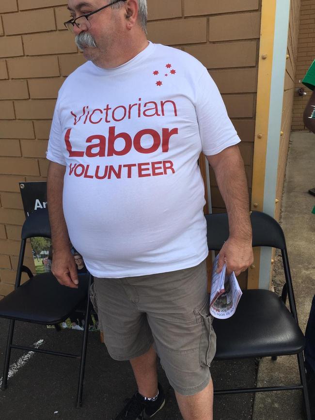 Labor campaigners have swapped red shirts for white tops in key seats. Picture: Supplied