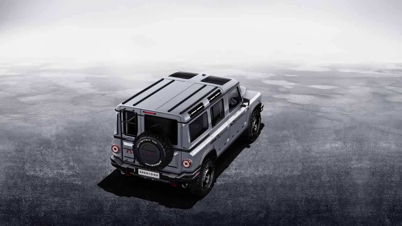 Roof-mounted windows, steel wheels and stepped doors hark back to classic four-wheel-drives.