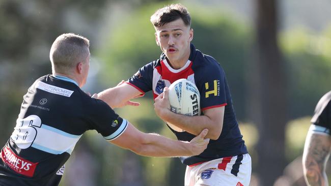 Riley Burke crossed for four tries as Erina moved close to the minor premiership. Picture: Sue Graham