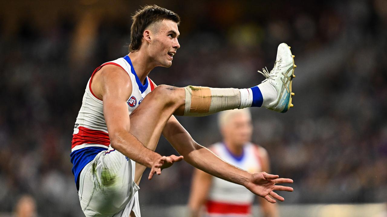 Sam Darcy kicked three goals. (Photo by Daniel Carson/AFL Photos via Getty Images)