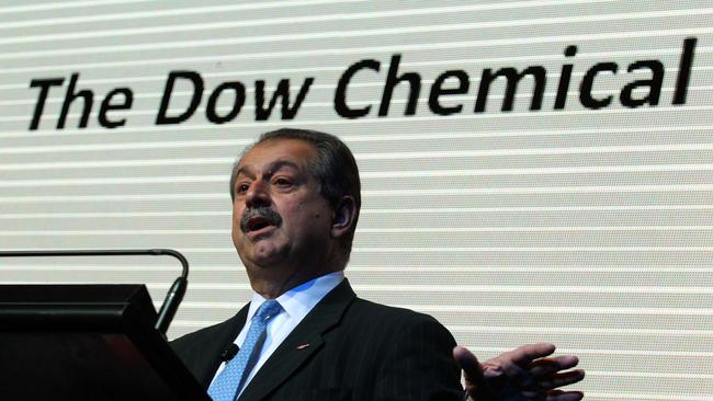 Andrew Liveris in Sydney speaking as Above: as CEO of Dow Chemical