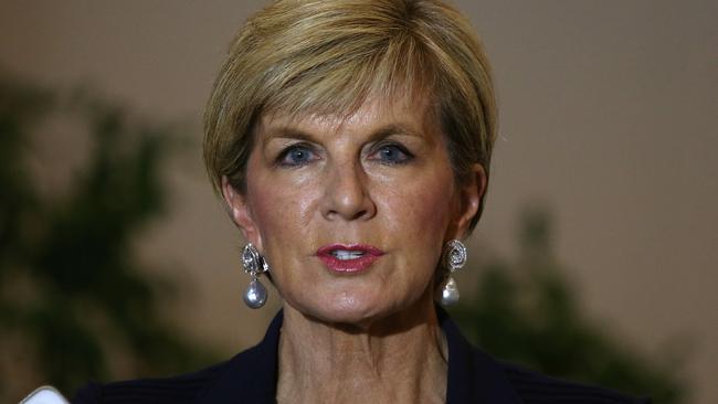 Foreign Affairs Minister Julie Bishop says a review is already considering Defence support for counter-terrorism operations. Picture: Kym Smith