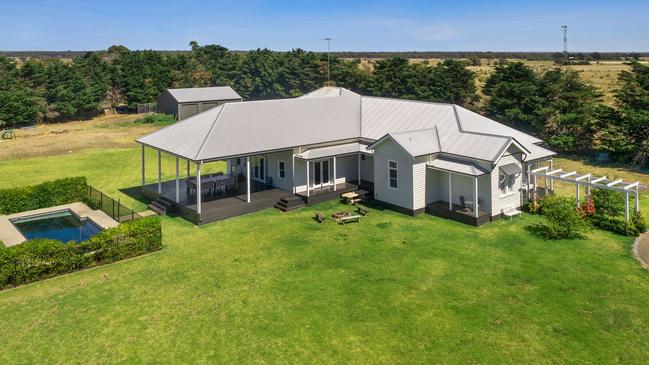 Acreage properties like this one, which recently sold at 48 Stevenson Road, Bannockburn, are a magnet for buyers moving out from Geelong.