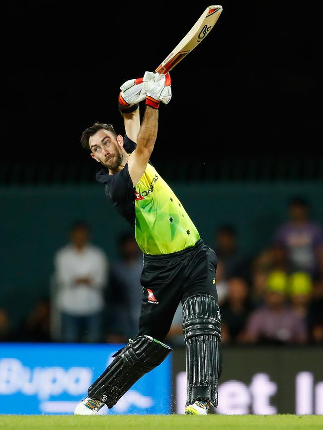 Glenn Maxwell during the T20 in Hobart. Pic: Getty Images