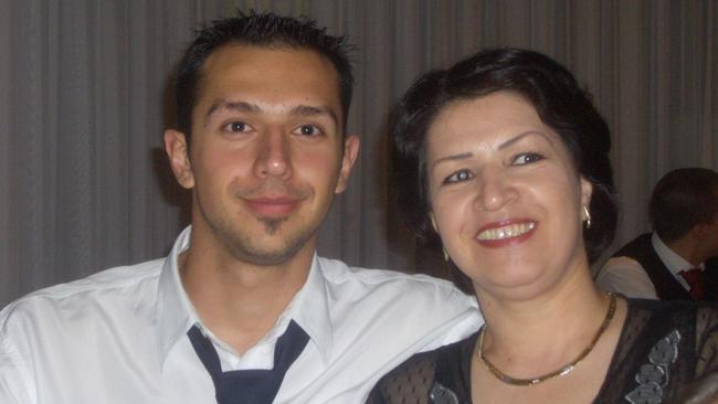 Arman Abrahimzadeh, left, in 2004 with his mother Zahra – who was later murdered by her emotionally, physically and financially abusive husband.