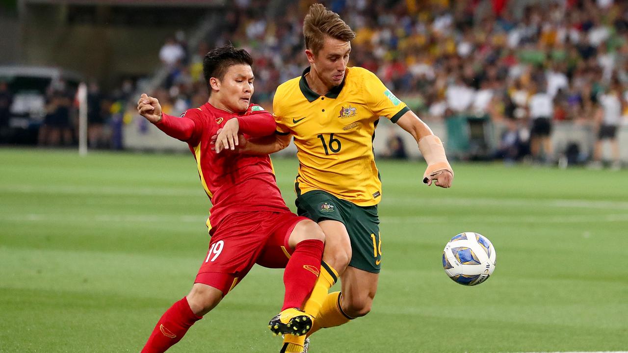 Joel King had a standout debut for the Socceroos.
