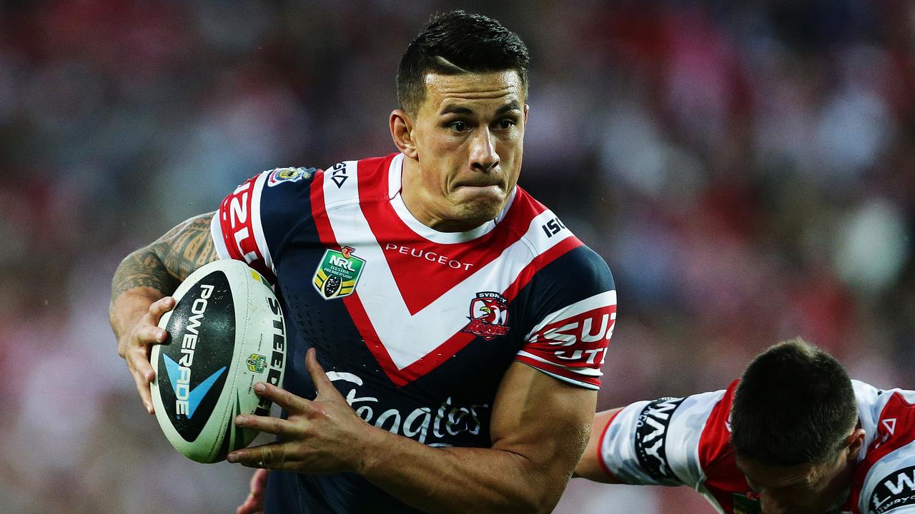 Sonny Bill Williams with the Roosters in 2014.