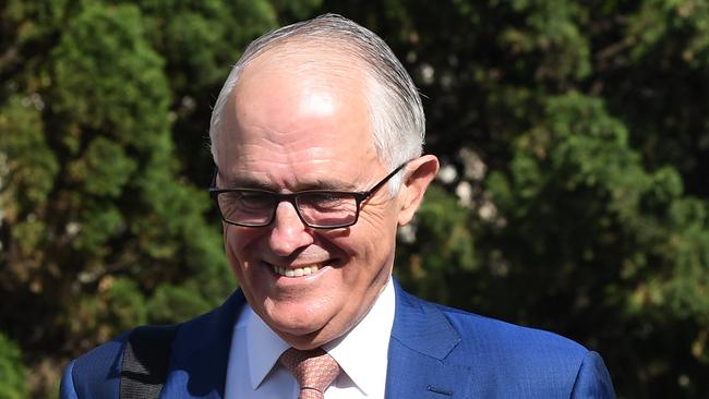 Former prime minister Malcolm Turnbull in Sydney yesterday. Picture: AAP