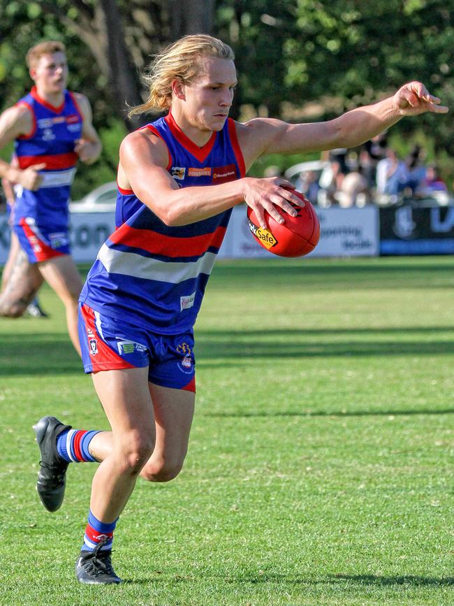 Brad Bernacki returned from Essendon VFL to help gisborne to the Bendigo league flag. Picture: Aaron Cook