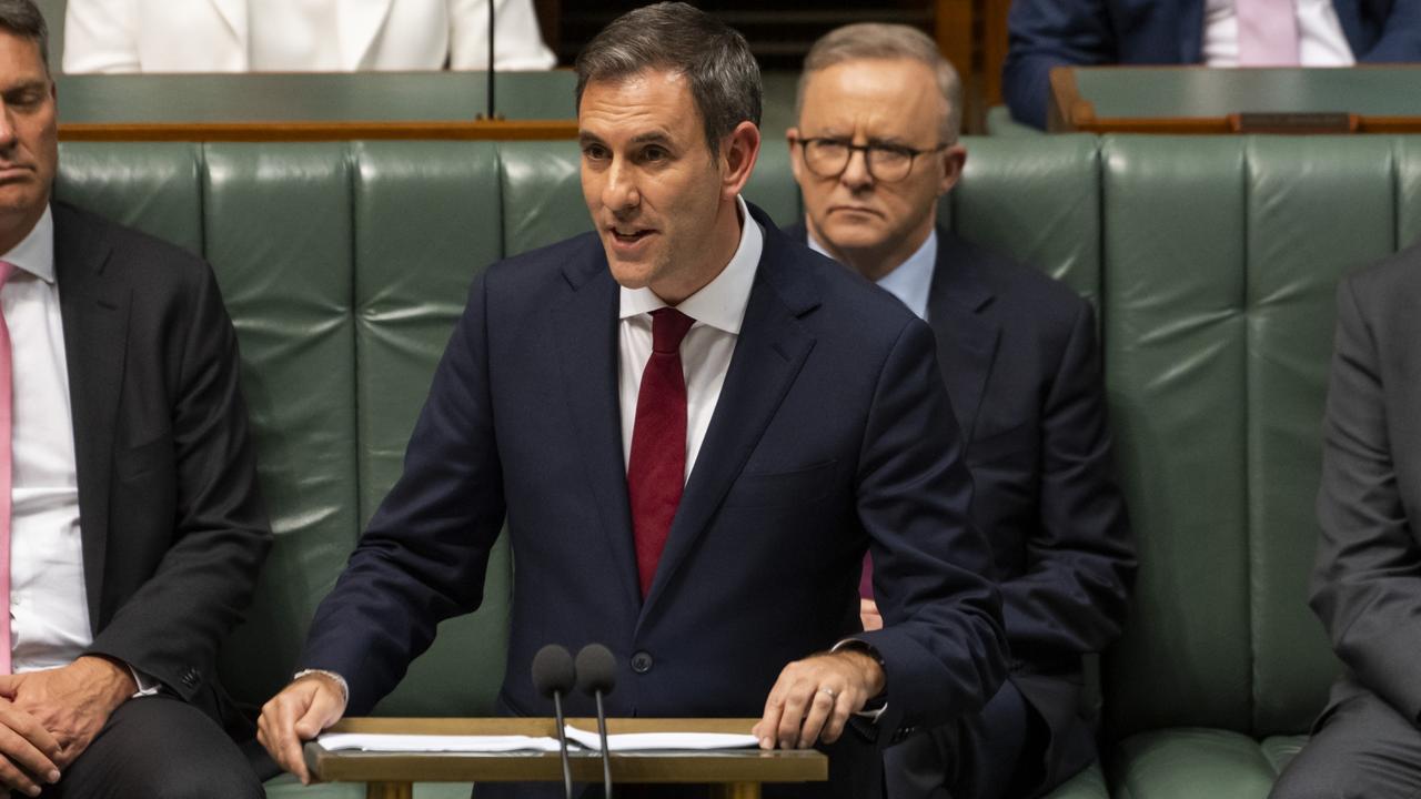 Treasurer Jim Chalmers delivers the 2022-23 federal budget on Tuesday evening.