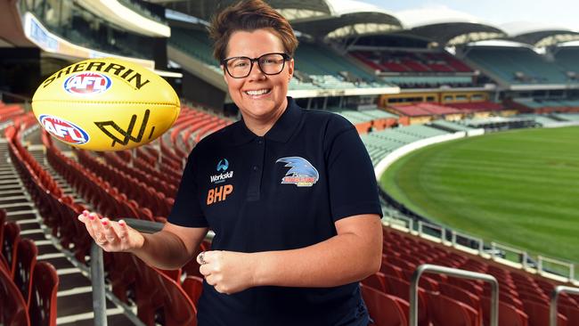 Former Adelaide Crows AFLW coach Bec Goddard. Picture: Tom Huntley