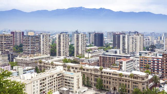 Santiago, Chile is a modern city offering entrepreneurs more than $100,000 to bring their businesses to the South American city. Picture: iStock