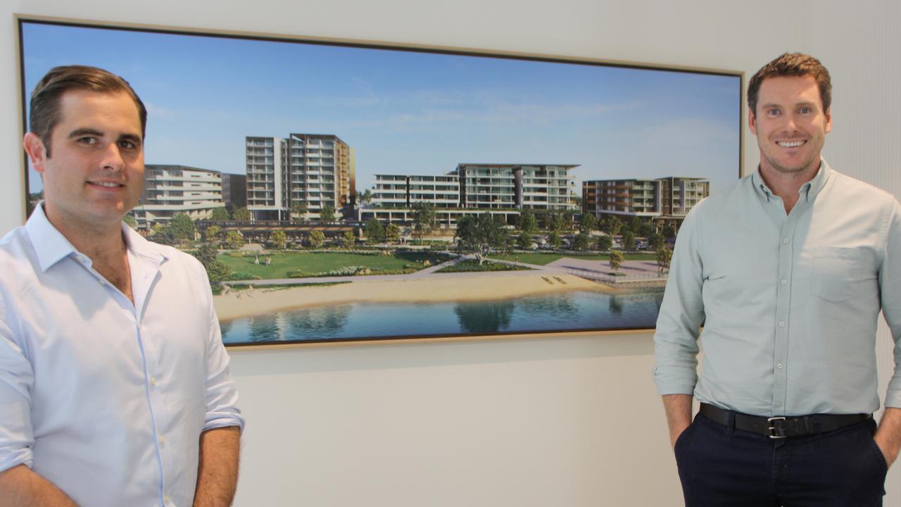 Henzell Property Group sales manager Marcus Muir and managing director McLean Henzell.