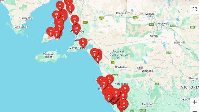 Thousands of people are without power across SA.