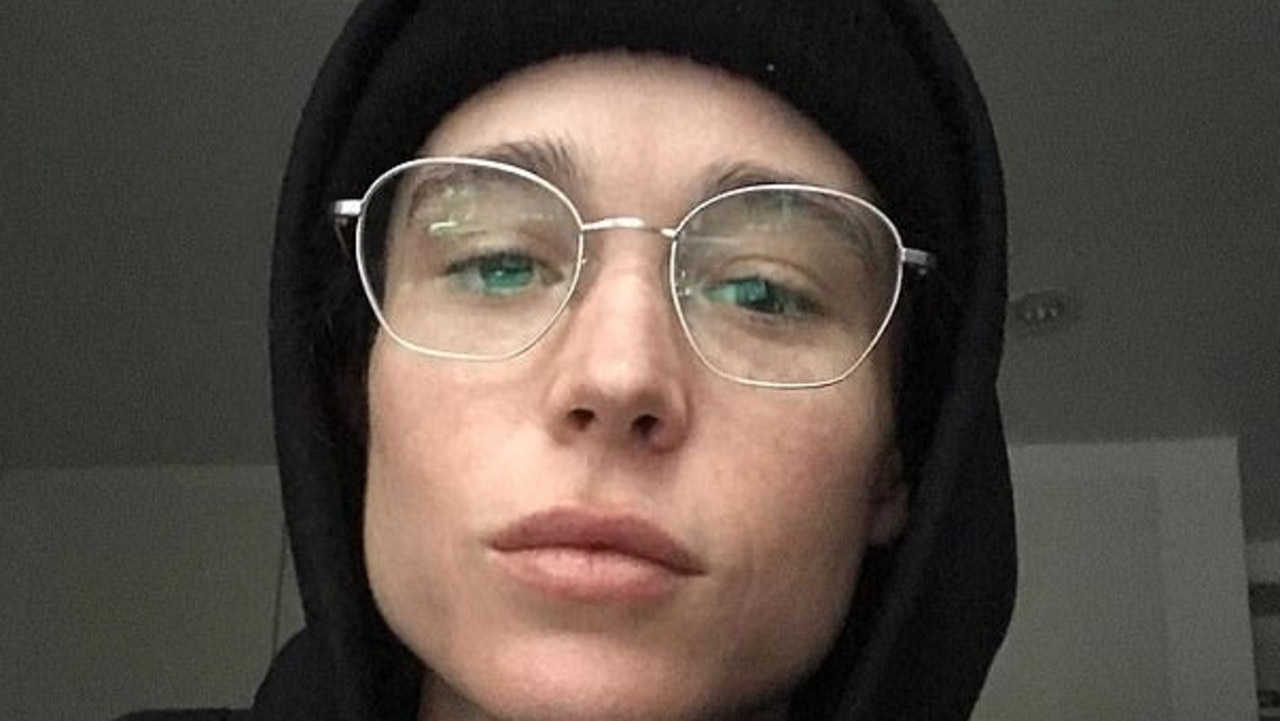 Elliot Page has posted their first selfie since transitioning. Picture: Instagram.