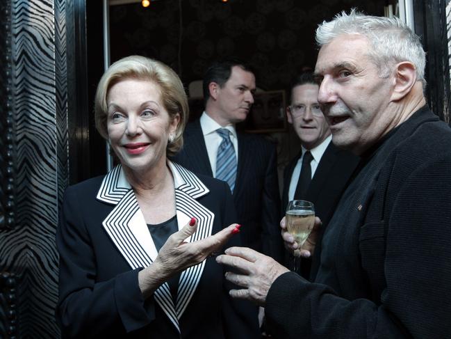 Ita Buttrose and Harry M Miller at his book launch at the Kit and Kaboodle in 2009.