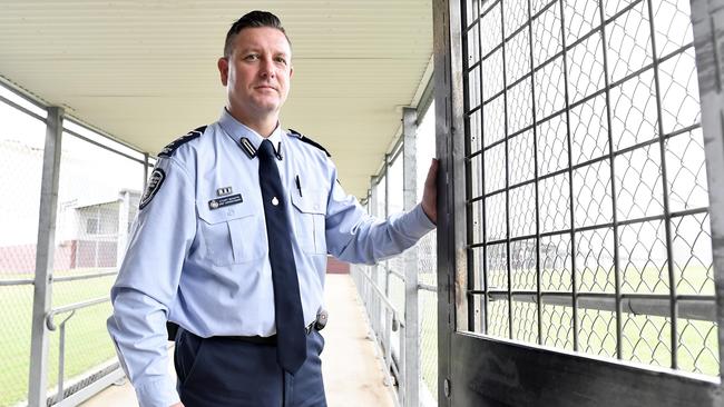 Chief Superintendent Stuart McHaffie is passionate about keeping drugs out of the Woodford Correctional Centre. Picture: Patrick Woods.