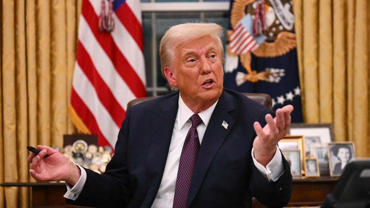 US President Donald Trump has decided not to grant Australia an exemption from blanket tariffs on steel and aluminium imports. Picture: NewsWire / Jim Watson / POOL / AFP