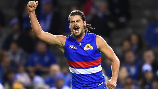 Tom Boyd in action for the Western Bulldogs.