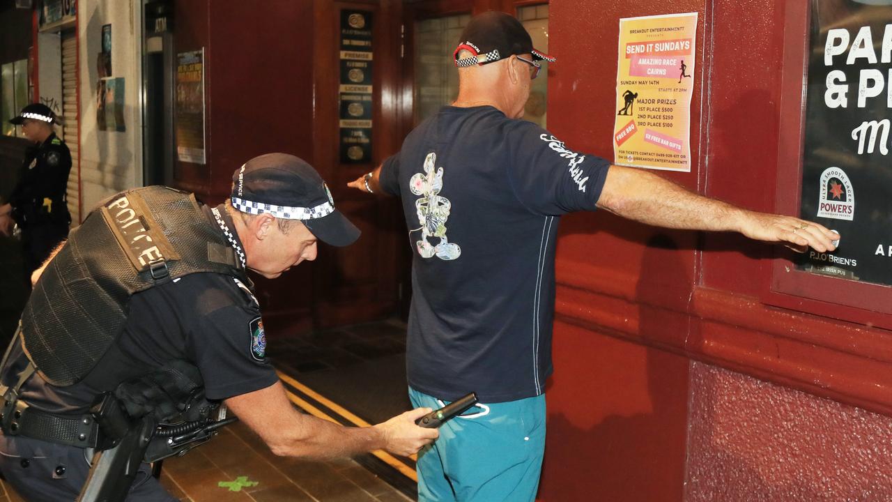 Top brass join officers to keep knives off the streets of Cairns