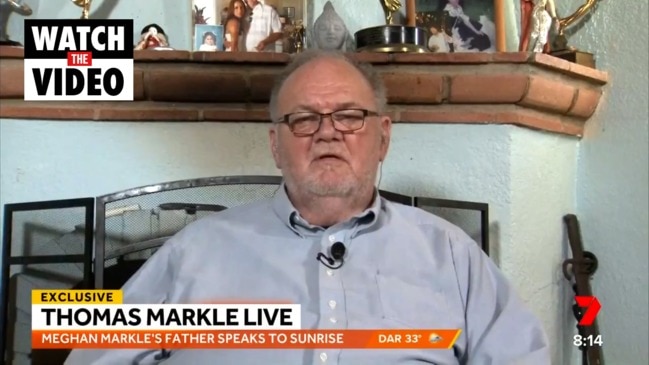 Thomas Markle promises he won't 'stalk' his grandchildren (Sunrise)