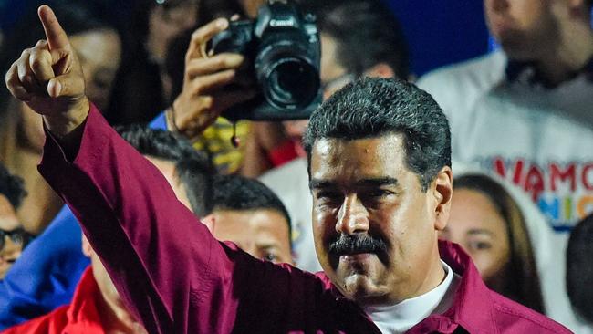 Venezuelan President Nicolas Maduro has just claimed victory in a sham election where half of the country didn’t vote. (Pic: AFP)