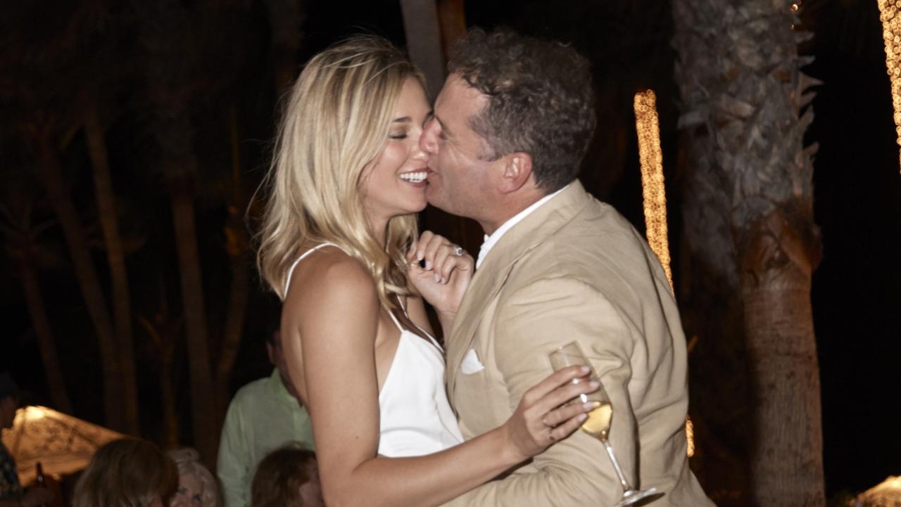 Karl Stefanovic called new bride Jasmine Yarbrough his “rock” during an emotional toast.