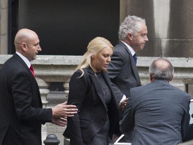 At the inquest ... Mel Greig at Royal Courts of Justice in London. Picture: Ella Pellegrini