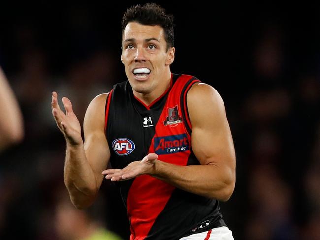 Dylan Shiel won a late reprieve — as the sub for the Bombers. Picture: AFL Photos/Getty Images