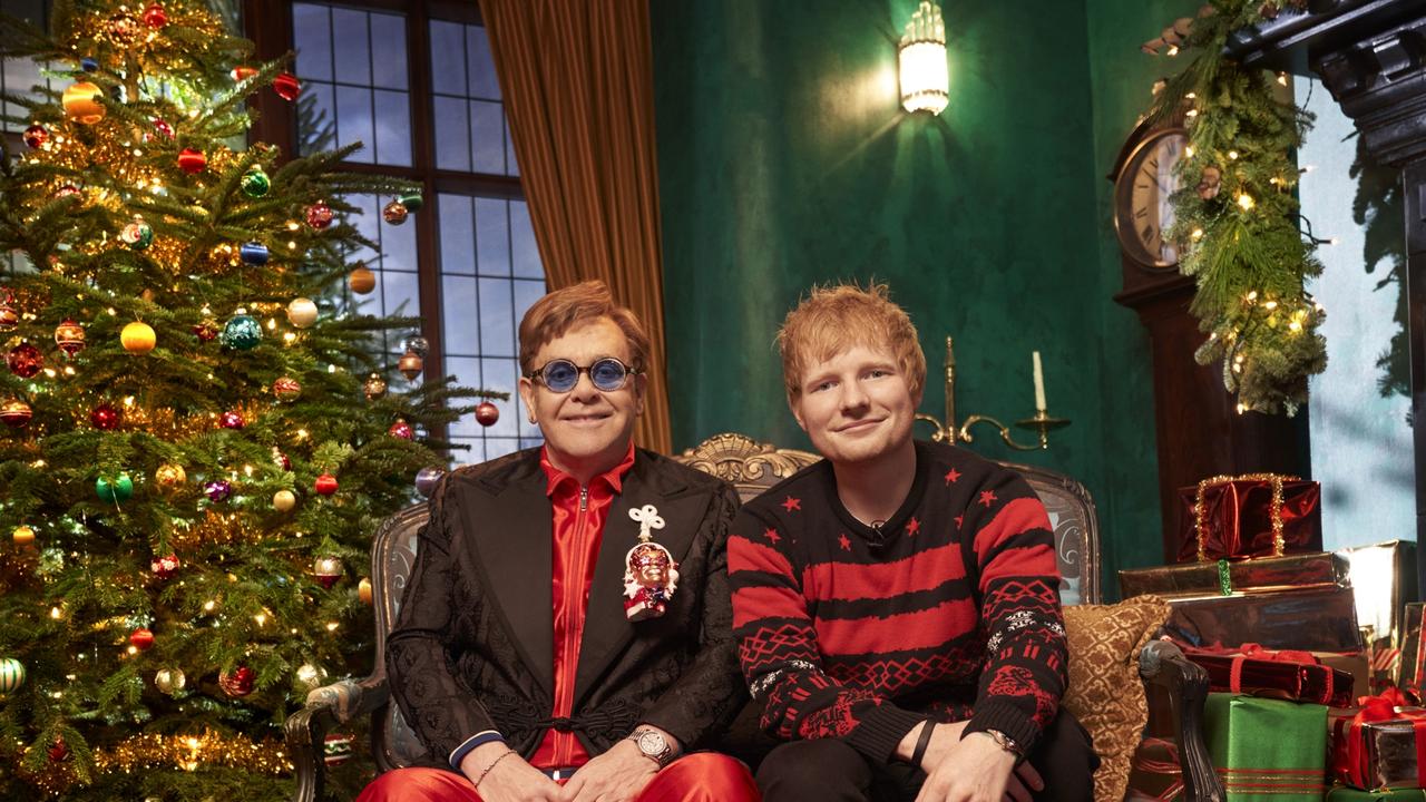 Ed Sheeran and Elton John released a Christmas song. Picture: Supplied