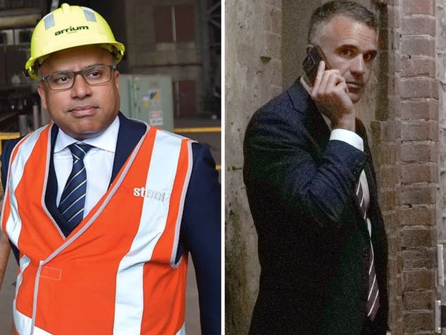 Sanjeev Gupta and Peter Malinauskas.