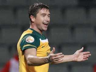 DOHA, QATAR - JANUARY 18: Harry Kewell of Australia gestures to the referee during the AFC Asian Cup Group C match between the Australian Socceroos and Bahrain at Al-Sadd Stadium on January 18, 2011 in Doha, Qatar. (Photo by Robert Cianflone/Getty Images). Picture: Robert Cianflone