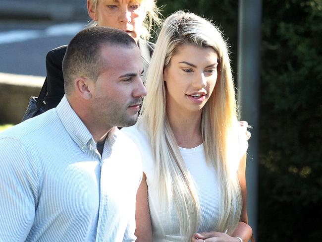 Dylan Shaw and Nateesha Barlin arriving at Gosford Court.