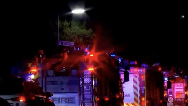 Emergency services rushed to a home in Sydenham on Sunday rescuing three young children who were inside the burning home. picture 7 News,