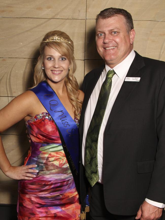 2013 Miss Showgirl Winner Monica Leighton and Councillor Wayne Honor at the Bundaberg RSL Club. Photo: Simon Young / NewsMail