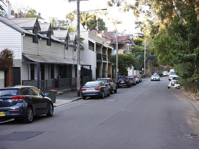 Radulovic was left for dead on Donnelly St in Balmain. Picture: Richard Dobson