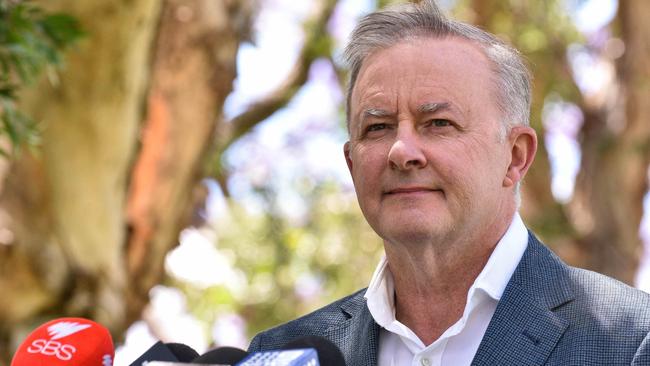 Anthony Albanese’s satisfaction rating has remained unchanged since September, on 37 per cent, but dissatisfaction has risen two points to 48 per cent. Picture: Flavio Brancaleone