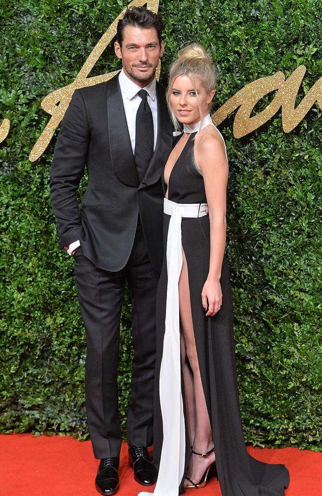 David Gandy and Mollie King attend the British Fashion Awards 2015 at London Coliseum on November 23, 2015 in London, England. Picture: Getty