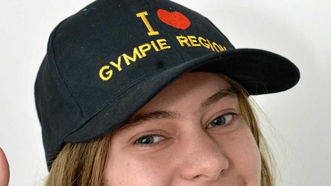 Chloe Walker wears an I Love Gympie cap - the region is host to some major events this month and throughout the year and it is important we take the opportunity to market the region to the nation and the world. Picture: Patrick Woods