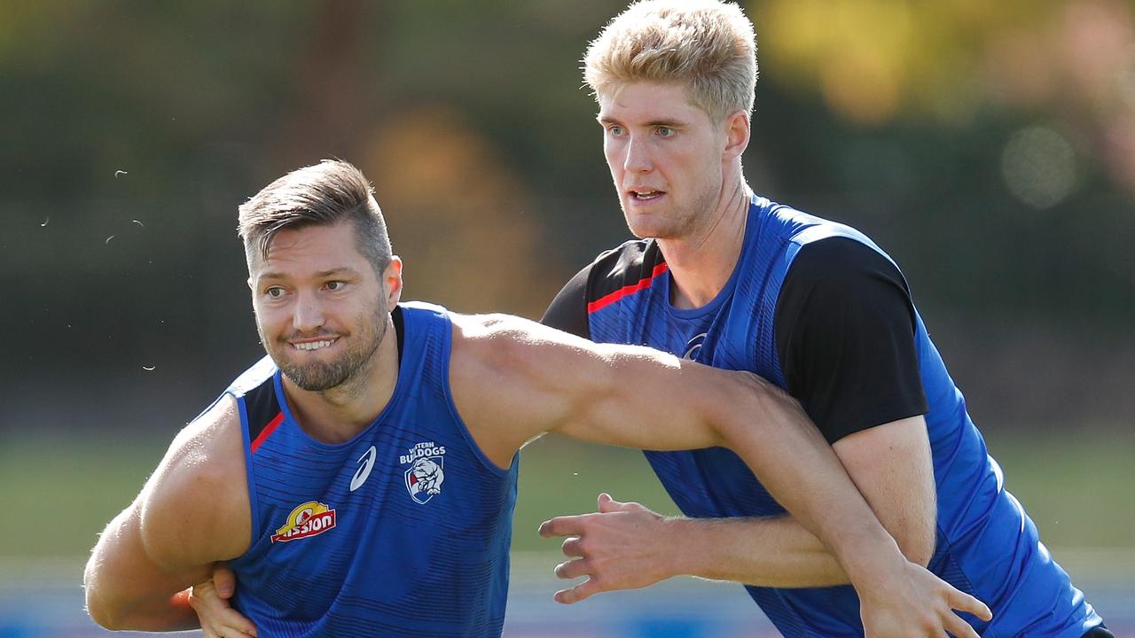 The Bulldogs are hoping to form a deadly ruck combination.