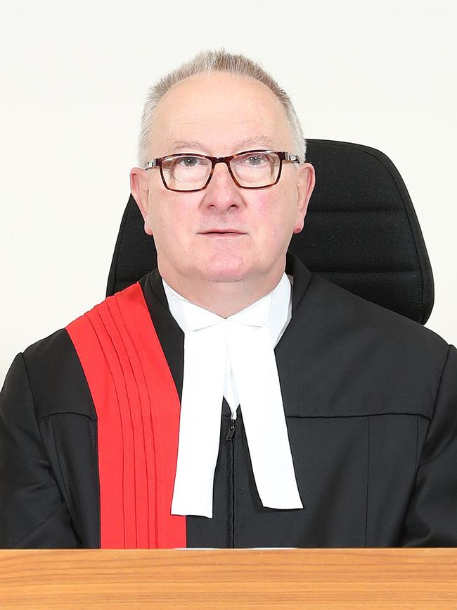 Supreme Court Justice Kevin Nicholson has placed restrictions on Tipping’s movements and internet access. Picture: Dylan Coker