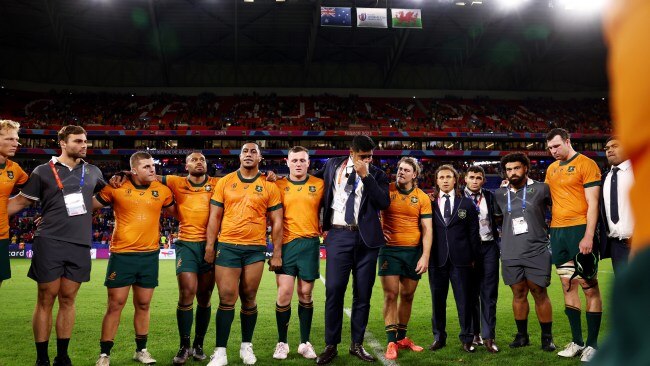 Several Wallabies apologised to their fans for their performance. Picture: Chris Hyde/Getty Images