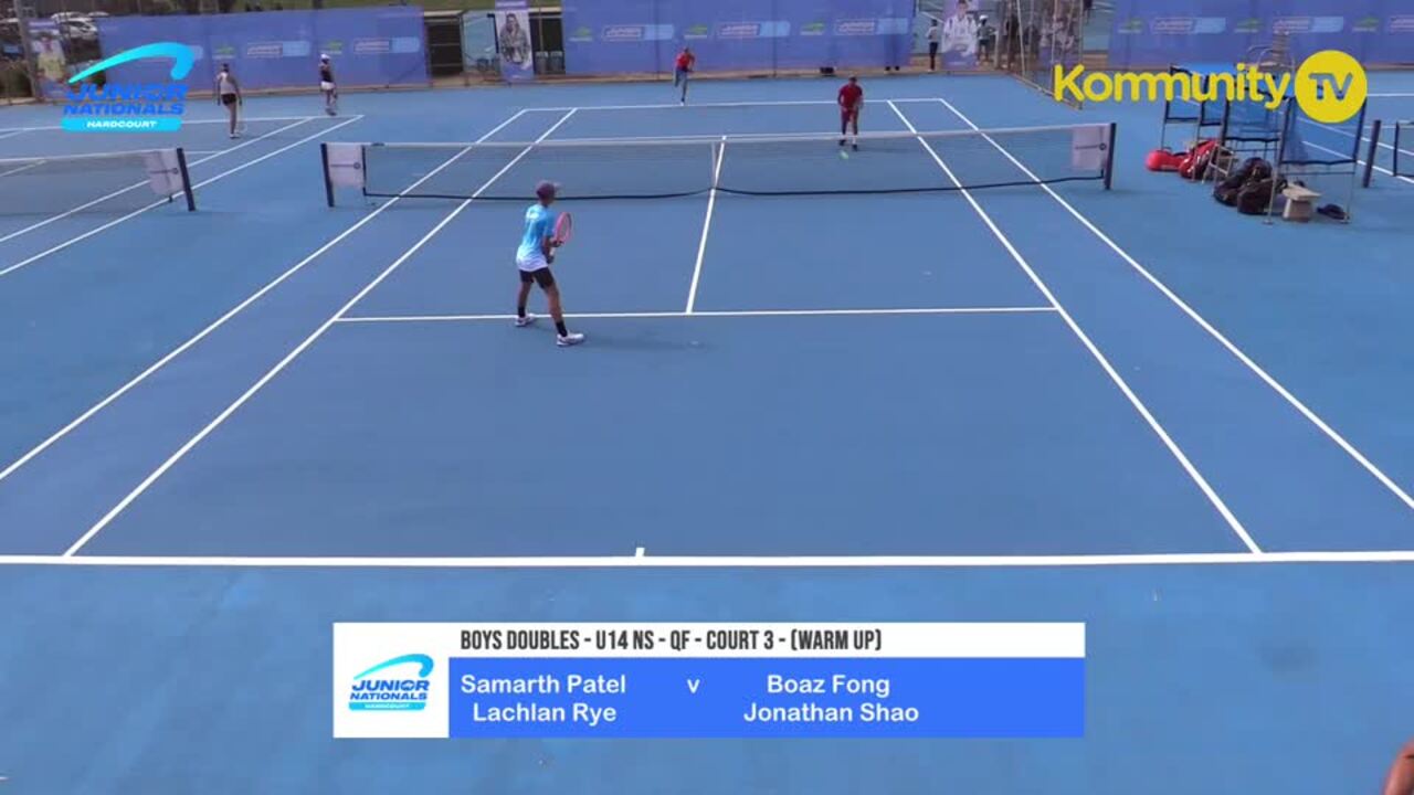 Replay: Samarth Patel/Lachlan Rye v Boaz Fong/Jonathan Shao (U14 boys doubles) – 2024 Australian Junior Hardcourt Championships Day 3